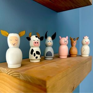 Hearth & Hand Wooden Farm Animals Set